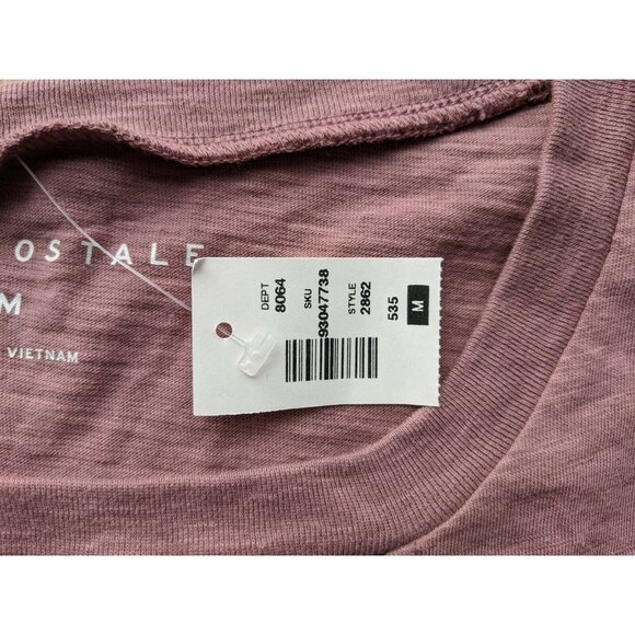 Aeropostale Choker Oversized Crop Tee Pink Womens Medium - Picture 4 of 12